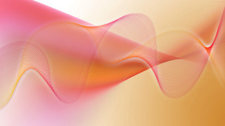 Pink yellow wavy curves lightpink - pink center free wallpaper