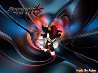 Shadow hedgehog red blue swirl - swirl free wallpaper