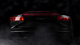 Red sports car smoke tailights - rear free wallpaper
