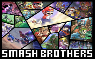 Video game characters collage smash - a collage free wallpaper for desktop