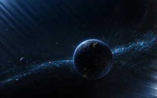 Blue planet star bright light 2 - the horizon free wallpaper