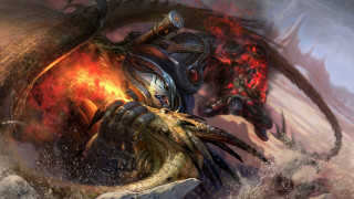 Dragon battle fire sword embers - a fireball free wallpaper for desktop