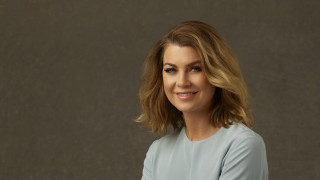 Blonde woman blue shirt smiling 2 - alison debenham free wallpaper