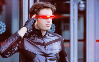 Leather jacket red glasses blurry - a leather jacket free wallpaper for desktop