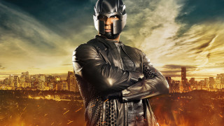 Man leather outfit city skyline - a leather outfit free wallpaper for desktop