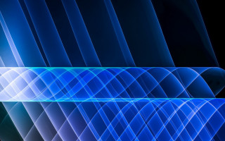 Blue black white stripe hologram - volumetric free wallpaper