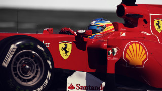 Red ferrari shell track vfx - alonso vázquez free wallpaper