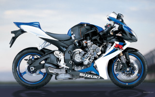 Blue white motorcycle road bridge - motorcycle free wallpaper