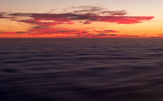 Sunset water clouds plane volumetric - volumetric fog free wallpaper