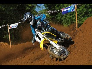 Dirt bike rider track trees - dusty free wallpaper