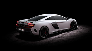 White sports car dark room 26 - the side of the car free wallpaper