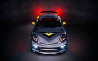 Car yellow black stripe hood 2 - vorticism free wallpaper
