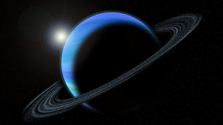 Blue planet ring bright light - a ring free wallpaper