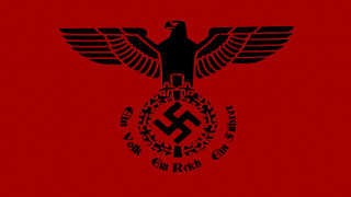 Red black eagle hammer sickle - a red circle free wallpaper