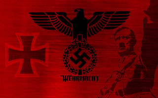 Red eagle cross vorticism dieselpunk - symbol free wallpaper