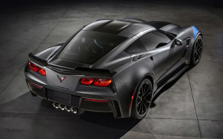 Black chevrolet sports car digital - a black floor free wallpaper