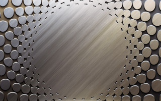 Metal plate circles dots hollow - a metal plate free wallpaper