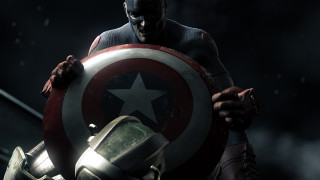 Captain america man holding shield - a man in a captain america costume holding free wallpaper