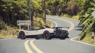 White sports car forest road 3 - scenery free wallpaper