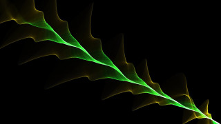 Green plant long leaves generative - thin free wallpaper for desktop