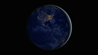 Earth night moon starry sky - the earth free wallpaper