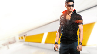 Man black shirt sunglasses street - a street free wallpaper