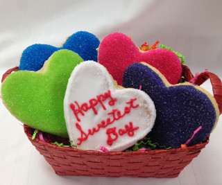 Basket heart shaped cookies table - cookie free wallpaper