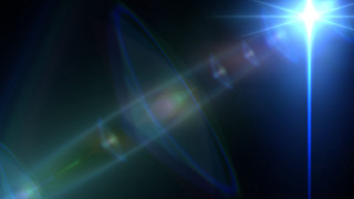 Bright light blue star holography - evariste vital luminai free wallpaper