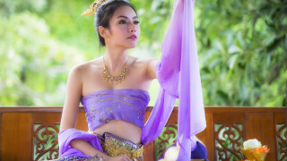 Purple dress bench scarf sumatraism - fei danxu free wallpaper for desktop