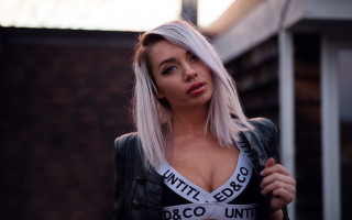 Woman white shirt black jacket - annabel eyres free wallpaper