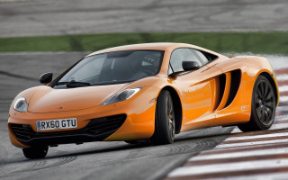 Orange sports car race track 2 - a race track free wallpaper