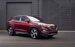 Red car garage black frame - a garage door free wallpaper