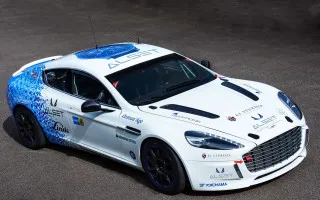 White car blue hood up - promotional free wallpaper