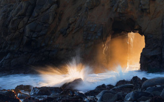 Rockwave cavepainting rimlight davidmartin cliff - rim light free wallpaper