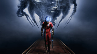 Man red suit hallway giant - a red suit free wallpaper