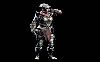 Futuristic woman armor helmet sword - a futuristic suit free wallpaper
