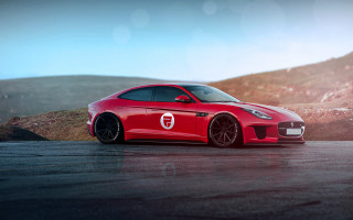 Red sports car mountain road 13 - f 8 aperture free wallpaper