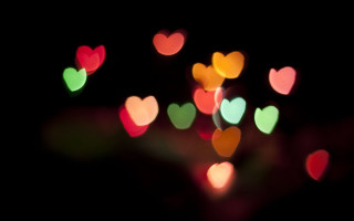 Blurry hearts dark love art - the dark free wallpaper