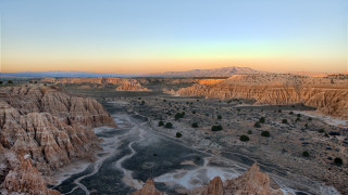 Mountain river sunset trees beach - a sunset in the background free wallpaper for desktop