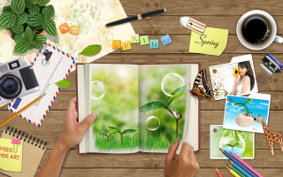 Person holding book camera coffee - a person holding free wallpaper