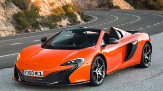 Orange sports car mountain road - nice looking orange sports car free wallpaper