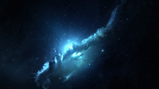Space colorful stars blue light - blue light free wallpaper