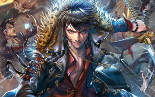 Woman sword blood fantasy art - stanley artgerm lau free wallpaper for desktop