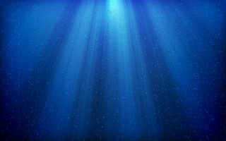 Blue ocean starfish light shining - a blue ocean free wallpaper
