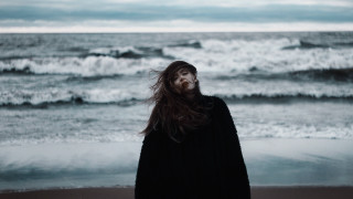 Beach man long hair ocean - a beach next free wallpaper