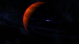 Red blue object stars dark - a blue ring free wallpaper