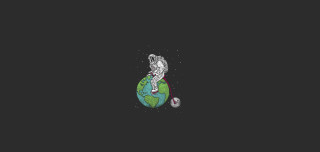 Man globe cat ball drawing - a drawing of a man free wallpaper for desktop