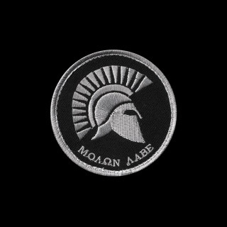 Spartan badge black background white - white letter free wallpaper for tablet
