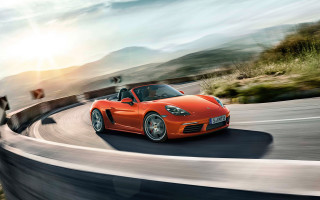Red sports car winding road 2 - winding free wallpaper
