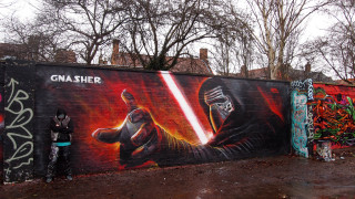 Man wall star wars mural - public works mural free wallpaper